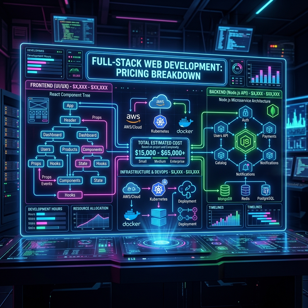 Full-Stack Web Development Cost Breakdown: What Businesses Should Budget For